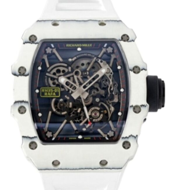 리차드밀 RM35-01 42mm White Carbon Fiber White Canvas Strap White Skeletonized[BBR]