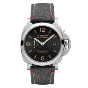 파네라이 루미노르 44mm PAM01025 Steel Canvas Strap Black Dial[VS]