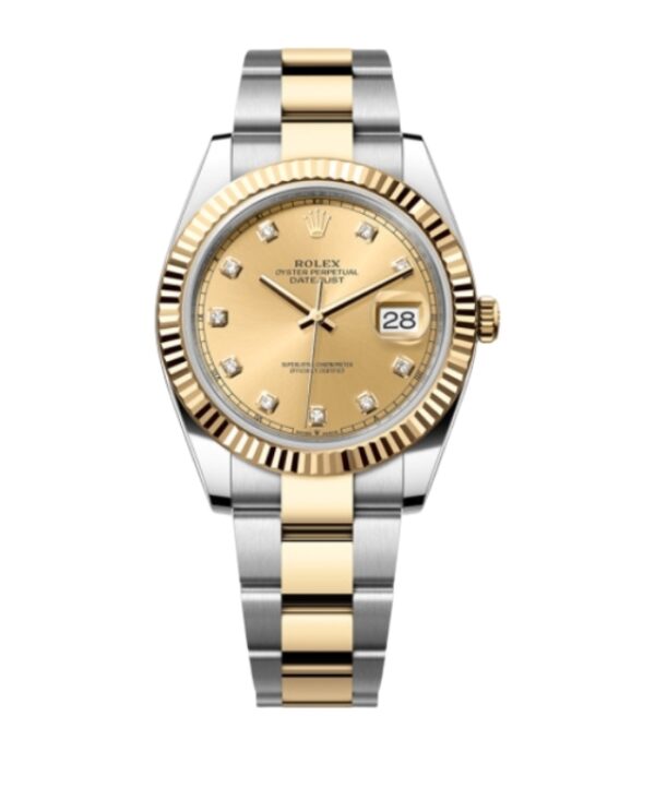 롤렉스 데이저스트 41mm Counterweight 126333-0011 Half Yellow Gold Champagne Diamond Dial[ARF]