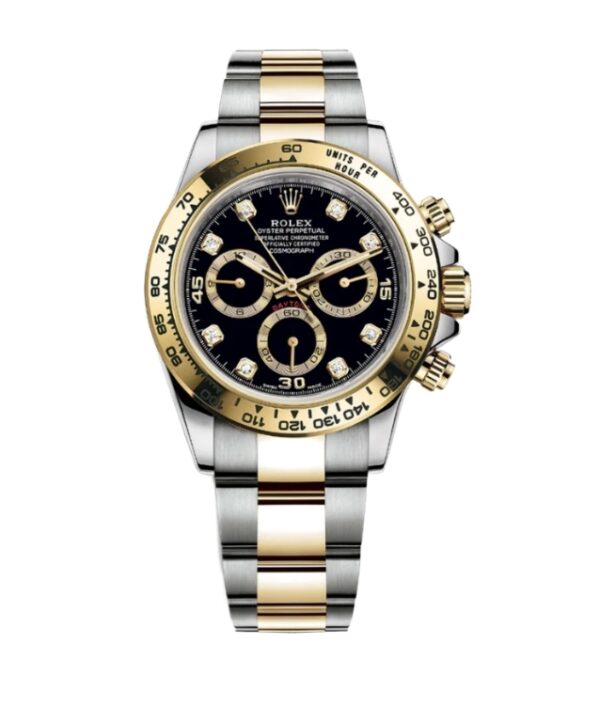롤렉스 데이토나 40mm 116503-0008 Half Gold Diamond Mop Black Dial[CLEAN]