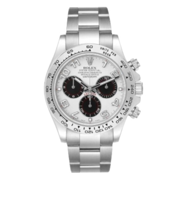 롤렉스 데이토나 40mm 116509 Full White Gold Arabic Number Black Eye White Dial[CLEAN]