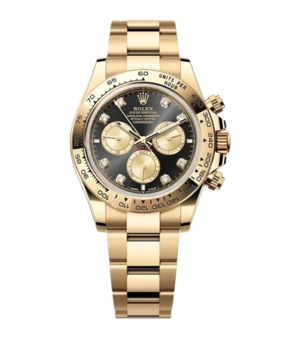 롤렉스 데이토나 40mm 126508-0003 Full Yellow Gold Diamond Black Dial[CLEAN]