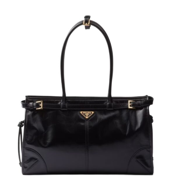 프라다[prada/블랙프라임]나파 레더 라지 핸드백(블랙)