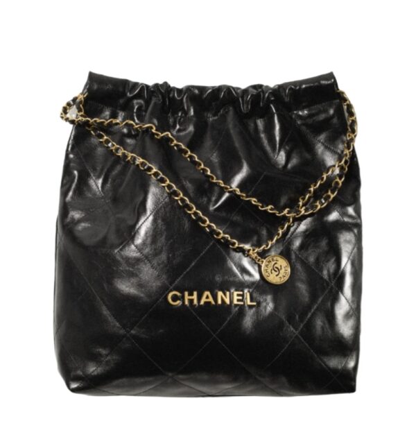 샤넬[chanel/팬더샵]22백 라지 핸드백(블랙/금장/램스킨)