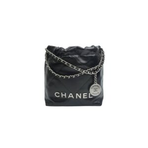 샤넬[chanel/팬더샵]22백 미니 핸드백(블랙/은장/램스킨)