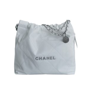 샤넬[chanel/팬더샵]22백 미디엄 핸드백(화이트/은장/램스킨)