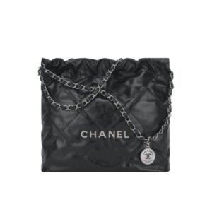 샤넬[chanel/팬더샵]22백 스몰 핸드백(블랙/은장/램스킨)