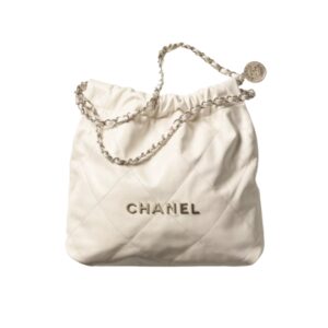 샤넬[chanel/팬더샵]22백 스몰 핸드백(화이트/은장/램스킨)