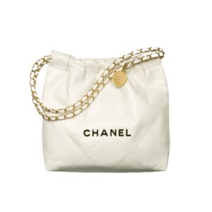 샤넬[chanel/팬더샵]22백 스몰 핸드백(화이트/흑장/램스킨)