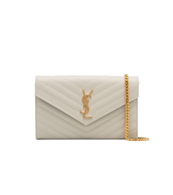 생로랑[ysl]카산드라 WOC 체인 백(블랑 빈티지/금장)