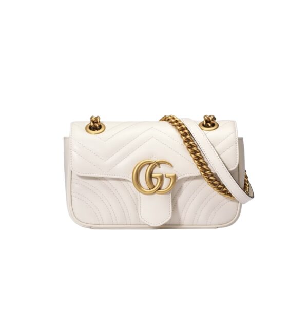 구찌[gucci/OC]GG 마몽 미니 숄더백(화이트)
