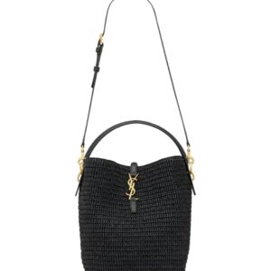 생로랑[ysl]LE 37 라피아 버킷 백(블랙)