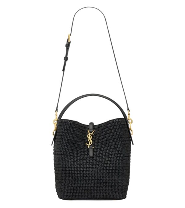 생로랑[ysl]LE 37 라피아 버킷 백(블랙)