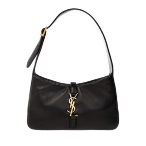 생로랑[ysl]LE 5 A 7 램스킨 호보 백(블랙)