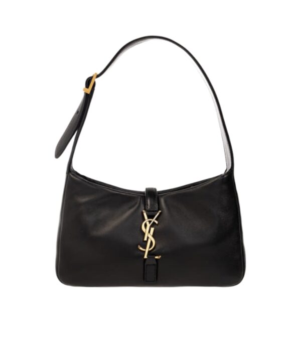 생로랑[ysl]LE 5 A 7 램스킨 호보 백(블랙)