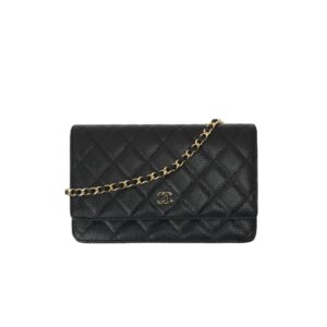 샤넬[chanel/팬더샵]WOC 클래식 체인 지갑(블랙/금장/캐비어)