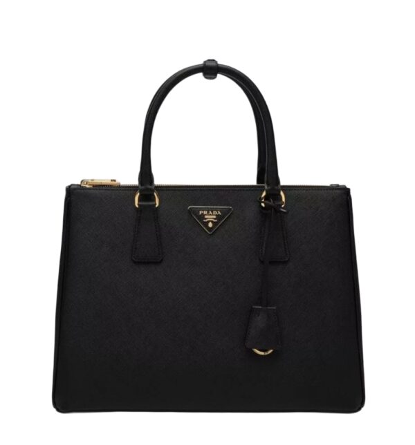 프라다[prada/블랙프라임]갤러리아 사피아노 라지 백(블랙)