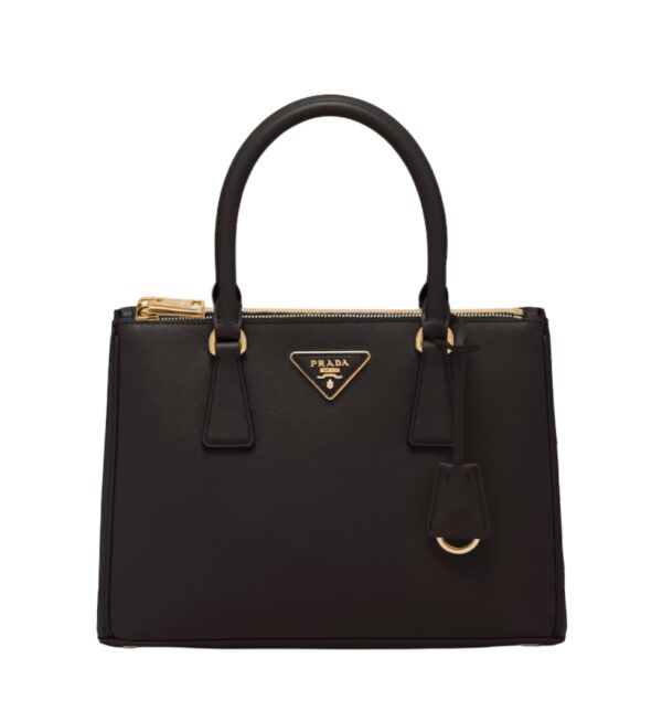 프라다[prada/블랙프라임]갤러리아 사피아노 미디엄 백(블랙)