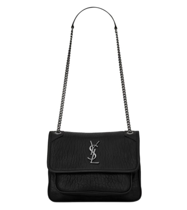 생로랑[ysl]그레인 램스킨 니키 베이비(블랙/은장)