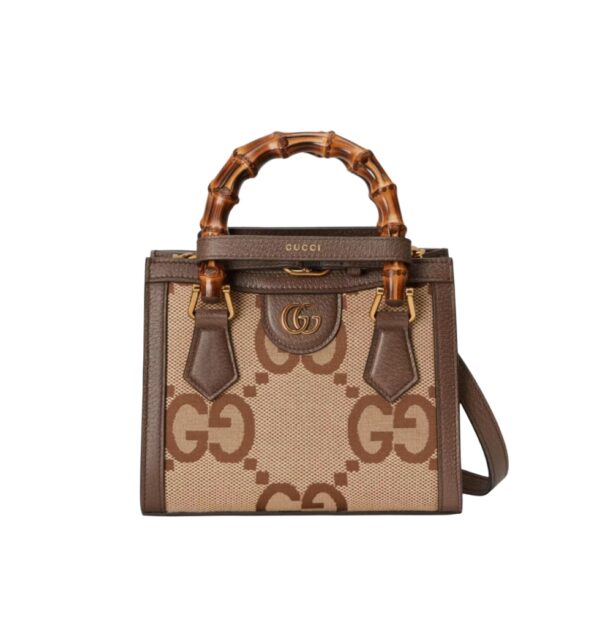 구찌[gucci/OC]다이애나 뱀부 미니 토트백(GG점보/브라운)