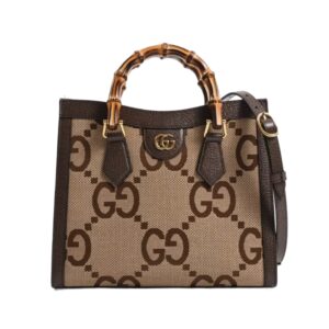 구찌[gucci/OC]다이애나 뱀부 스몰 토트백(GG점보/브라운)