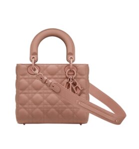 디올[dior/여왕]레이디 디올 ABC 스몰 백(울트라 매트 블러쉬/까나쥬/램스킨)
