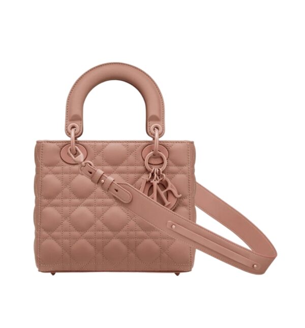 디올[dior/여왕]레이디 디올 ABC 스몰 백(울트라 매트 블러쉬/까나쥬/램스킨)