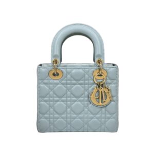 디올[dior/여왕]레이디 디올 ABC 스몰 백(페일 블루/까나쥬/램스킨)