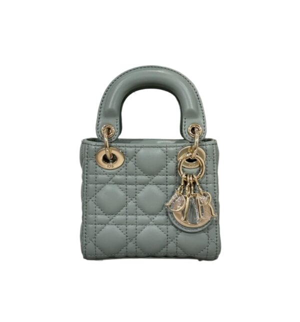 디올[dior/여왕]레이디 디올 마이크로 백(오팔린 그레이/까나쥬/램스킨)