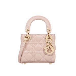 디올[dior/여왕]레이디 디올 마이크로 백(파우더 핑크/까나쥬/램스킨)