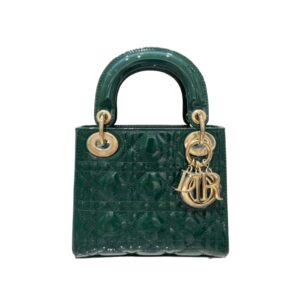 디올[dior/여왕]레이디 디올 미니 백(그린/까나쥬/페이턴트)