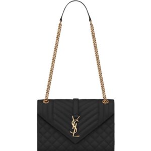 생로랑[ysl]미디엄 엔벨로프 숄더백(블랙/금장)