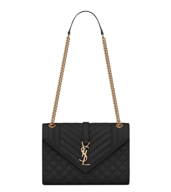생로랑[ysl]미디엄 엔벨로프 숄더백(블랙/금장)
