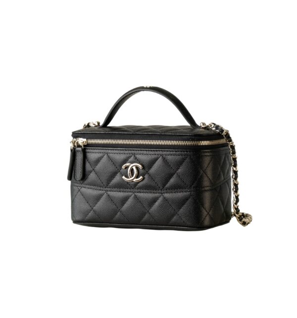 샤넬[chanel/팬더샵]베니티 케이스 백(블랙/금장/캐비어)