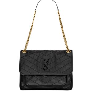 생로랑[ysl]빈티지 니키 미디엄(블랙/금장)