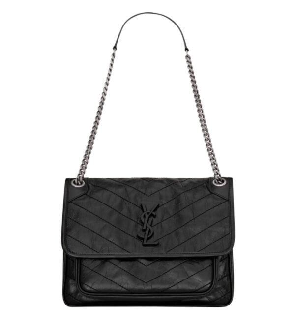 생로랑[ysl]빈티지 니키 미디엄(블랙/은장)