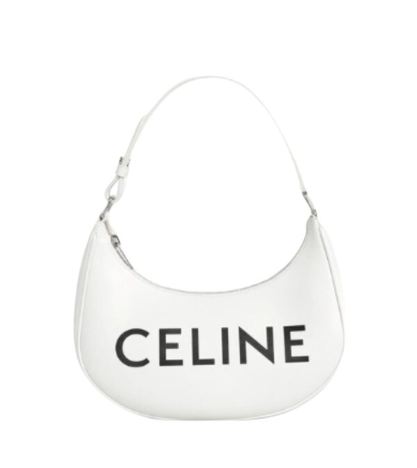 셀린느[celine/블랙프라임]아바 로고 프린트 호보백(화이트)
