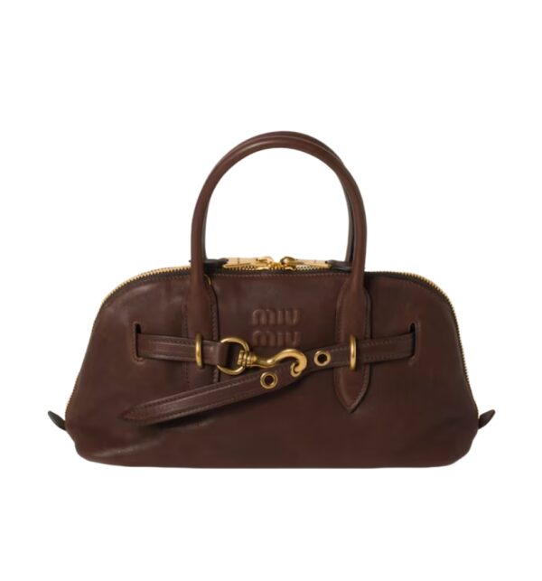 [miumiu]아방뛰르 탑 핸들 백 레귤러(브라운)