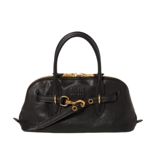 [miumiu]아방뛰르 탑 핸들 백 레귤러(블랙)