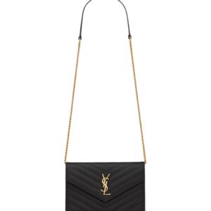 생로랑[ysl]엔벨로프 체인 WOC(블랙/금장)