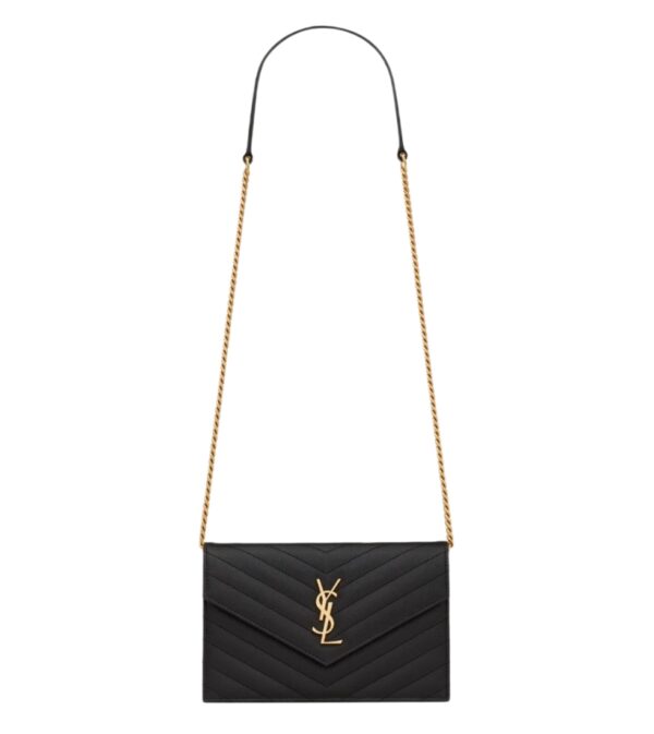 생로랑[ysl]엔벨로프 체인 WOC(블랙/금장)