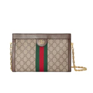 구찌[gucci/OC]오피디아 체인 스몰 숄더백(GG수프림 베이지/에보니)