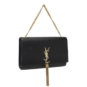 생로랑[ysl]케이트 미디엄 태슬 백(블랙/금장)