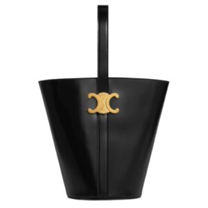 셀린느[celine/블랙프라임]샤이니 카프스킨 트리옹프 버킷백(블랙)