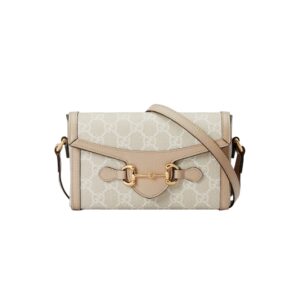 구찌[gucci/OC]홀스빗 1955 미니백(GG수프림 베이지/화이트)