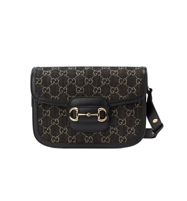 구찌[gucci/OC]홀스빗 1955 스몰 숄더백(GG수프림/올블랙)