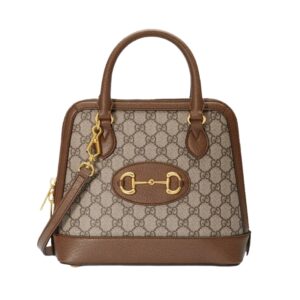 구찌[gucci/OC]홀스빗 1955 탑 핸들 스몰 숄더백(GG수프림/브라운)
